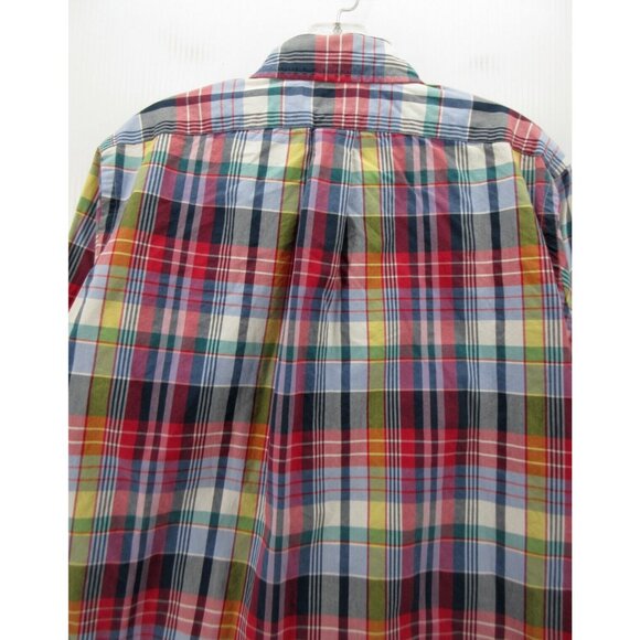 Ralph Lauren Shirt Medium Pink Button Up Pony Classic Fit Plaid Preppy - Picture 8 of 11